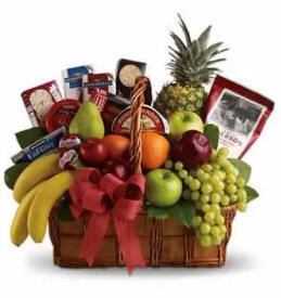 Fruit and Gourmet Gift Basket