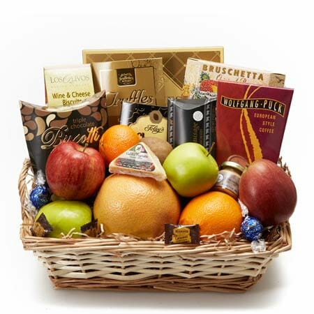 Gourmet Fruit and Cheese Gift Basket