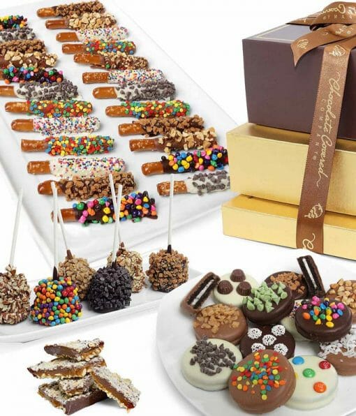 Deluxe Belgian Chocolate Covered Gift Tower