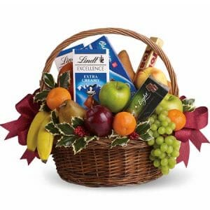 Birthday Fruit Basket With Chocolate