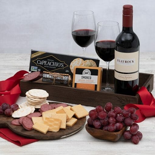 Send The Red Wine Countryside Gourmet Basket To Someone Special