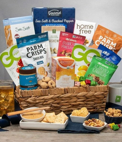 Send A Healthy Treats Gift Basket Today
