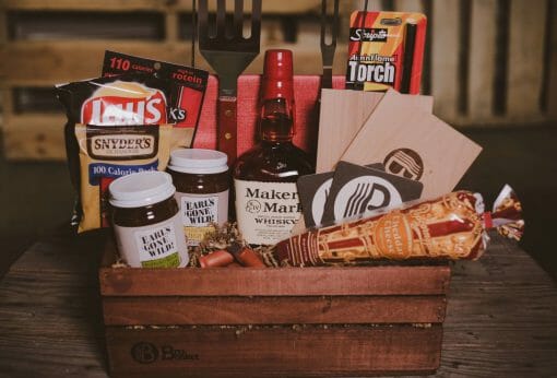 No BBQ would be complete without The BBQ Bash Whiskey Gift Basket