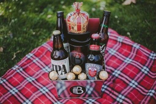 Hop Head Beer Gift Basket for any man who likes really good beer