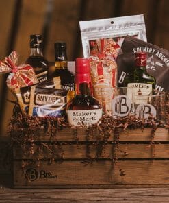 The Whiskey Lovers Gift Basket is just that and he will love this gift