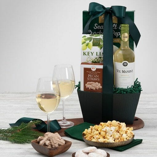 Send This White Wine Gift Basket This Holiday