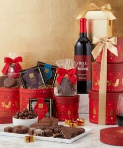 Give a Chocolate & Wine Gift Tower This Season