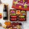 Send this fall gourmet wine gift basket to someone special