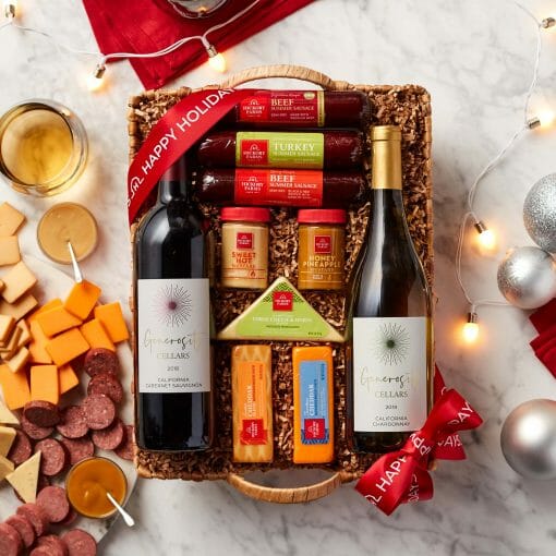 Send a gourmet wine gift basket this season