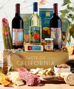 Send a wonderful wine trio gourmet gift basket to a loved one today. gourmet gift set