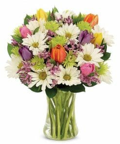 Flower bouquet with a variety of fresh flowers