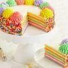 Blow away their expectations while they blow out the candles! With this tasty Rainbow Birthday Cake.