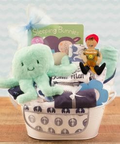 Bringing Home Baby Deluxe Gift Basket - Blue