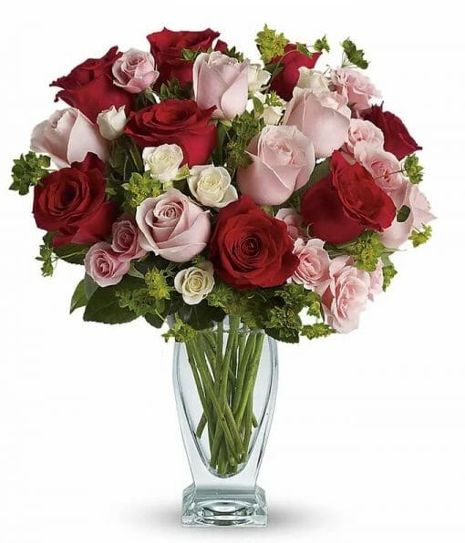Valentines Day Cupids Roses Arrangement