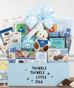 New Baby Gift Basket - Blue
