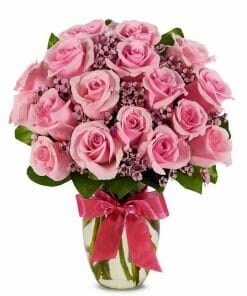 Valentine's Day Pink Roses for her.
