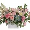 Romantic Succulent Lilies and Roses