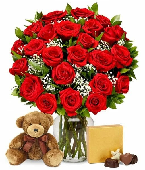 Valentine's Day Fresh Roses. Send to a loved one anywhere in the US.