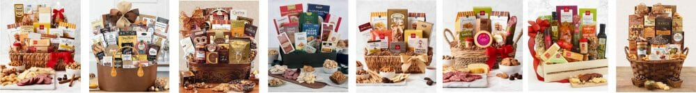 Our collection of gourmet gift baskets