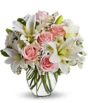 Serenity & Bliss Sympathy Flower Bouquet $44.99
