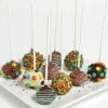 Assorted Cake Pops in Vibrant Colors and Designs