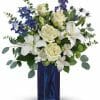 Elegant Blue and White Sympathy Bouquet
